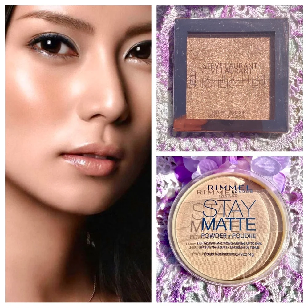 2Pc Set STEVE LAURANT JELLY HIGHLIGHTER Prosecco & Rimmel STAY MATTE 004 - Picture 3 of 16